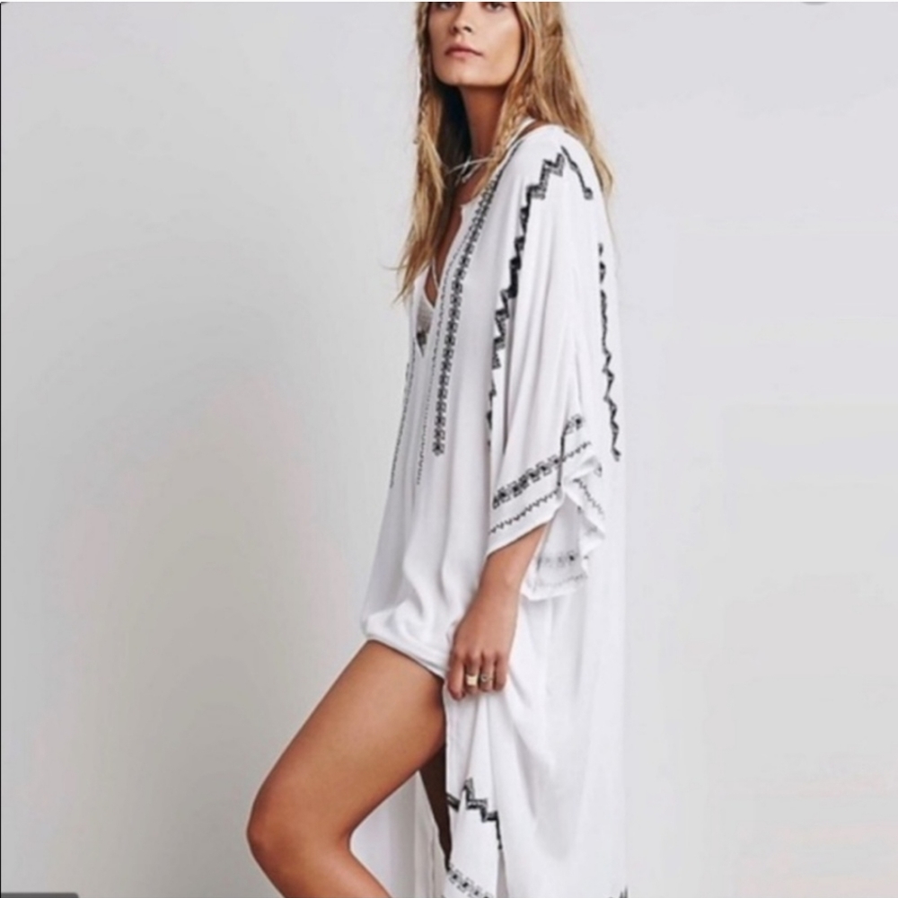 Free People Intimately Kaftan Dress XS/S Maxi Oversized with Pockets!!!